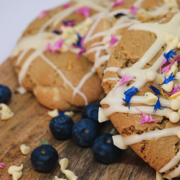 Cookie Chocolat blanc - Myrtille